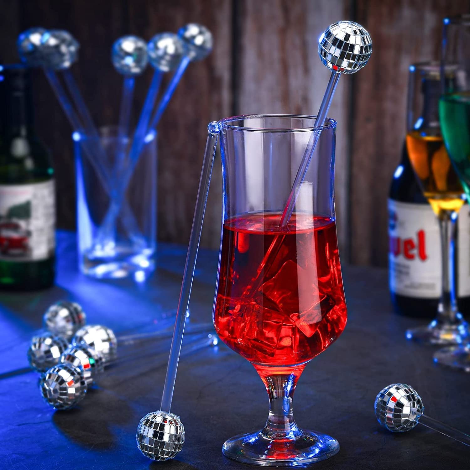 ミッドセンチュリー　ポータブル　カクテル　マドラー Amazon.co.jp: ディスコボールマドラー カクテル飲料コーヒーマドラー